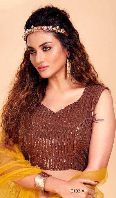 AMOHA C102 COLOUR'S C102-A TO C102-E DESIGNER LEHENGA CHOLI WHOLESAER IN SURAT